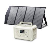 ALLPOWERS Solar Generator R600 with 140W Foldable Solar Panel, 2x 600W AC Output/299Wh LiFePO4 Battery, 100% Charged in 1 Hour Portable Power Station, USB-C 100W Home Backup Power, Camping RVs