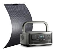 ALLPOWERS VOLIX P300 Portable Power Station with Solar Panel SF100 Included, 256Wh LiFePO4 Battery Generator, 300W Output Solar Generator with Solarpanel 100W, Portable Power for Outdoor Garden