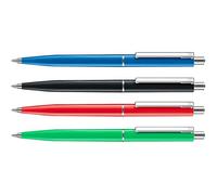 allpremio Pack of 50 Ballpoint Pens Assorted Colours Quality - Ink Colour Blue Knitting Thickness M - Indelible according to ISO 12757-2 - Economy Pack Retractable Ballpoint Pen with Metal Clip