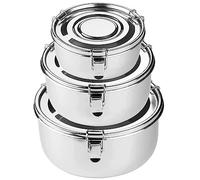 allprettyall Premium Stainless Steel Food Storage Containers 304 Grade The Original Leak-Proof, Airtight, Smell-Proof - Perfect For Camping Trips, Lunches, Leftovers, Soups, Salads