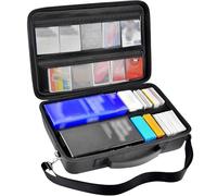 ALLPRIMO Trading Card Case Storage Box for 2700+ Cards. Deck Boxes Travel Organizer Holder Compatible with TCG/for Topps Baseball Sports/for C.A.H/for UNO/for MTG/for Yu-Gi-Oh Games -Black