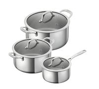 Kuhn Rikon 3-Piece 18/10 Stainless Steel Cookware Set, Induction Pots