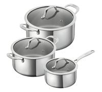 Kuhn Rikon Allround 3 Piece Cookware Set with Glass Lids