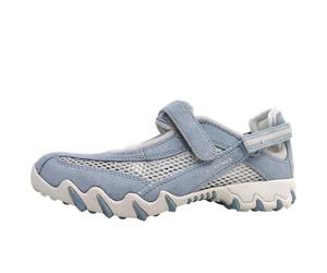 Allrounder NIRO 91/06 Trainers, Suede Leather with Open Mesh, Light Blue, Footbed for Changing Blue, blue, 6 UK