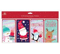 alls 4 x Children Christmas Money Wallet & Envelopes