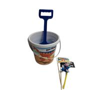 alls Bucket 17cm and 33cm Spade Sandcastle & 2 flags & Mini Windmills Dinosaur