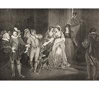 AllS Well That Ends Well Act V Scene Iii Rousillon The CountS Palace King Countess Lafeu Bertram Helena Diana Lords Attendants And Widow From The Boydell Shakespeare Gallery Published Late 19Th Centur