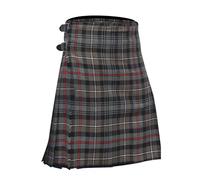 Allsafe Traders 8 Yard Mens Kilt - Authentic Tartan Kilt for Men Highland Outfit for Weddings & Traditional Scottish Wear, Mackenzie Weathered, 40