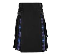 Allsafe Traders Men Modern Hybrid Tartan Kilt, Hybrid Kilt, Cargo Pocket Kilt, Utility Kilt, Pride of Scotland, 42
