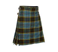 Allsafe Traders Men's 5 Yard Scottish Tartan Kilt, Highland Wedding Kilt, Anderson, 34''-36'' Belly Button