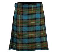 Allsafe Traders Men's 5 Yard Scottish Tartan Kilt, Highland Wedding Kilt, Muir, 44