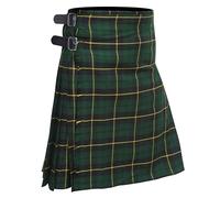 AllSafe Traders Men's 8 Yard Deluxe Scottish Tartan Kilt, Highland Wedding Kilt, Wallace Hunting, 34 inch Belly Button