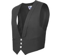 Allsafe Traders Prince Charlie 3 Button Black Kilt Waistcoat/Vest - Scottish Elegance for All Your Formal Occasions, Black, 46