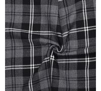 Allsafe Traders Scottish 13oz Tartan Fabric by The Yard Authentic Tartan Fabric for Kilts, Table Runners, Christmas Decor - Tartan Plaid Fabric for Pillows & Crafts (Granite-Half Yard)