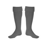 Allsafe Traders Scottish Bubbles And Square Kilt Hose for Men, Ribbed Socks for USA Shoe Sizes, Light Grey, Medium