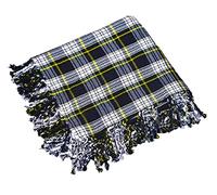 Allsafe Traders Scottish Men's Kilt Tartan Fly Plaid, Dress Gordon, 48 X 48