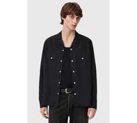 AllSaints Akan Ls Shirt Faded Black size XL | Casual Shirts Outlet | Men | Black XL