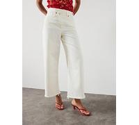 AllSaints Aki Crossover Jeans, White, Size 28, Women White