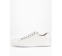 AllSaints All Saints Brody Leather Low Top Trainer, White, Size 12, Men White