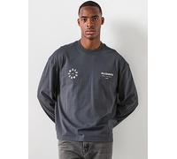 AllSaints All Saints Kindred Long Sleeve T-Shirt, Black, Size 2Xl, Men Black