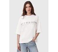 AllSaints Amelie Pearl Oversized T-shirt - XS, OPTICWHT