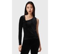 AllSaints Ari Velvet Top Black size 10 | Longsleeves Outlet | Women | Black 10