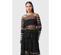 AllSaints Arlea Tulle Top Black size 10 | Blouses Outlet | Women | Black 10