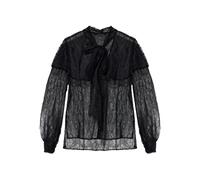 AllSaints Athena lace tie shirt - Black 6-8-10-12-14