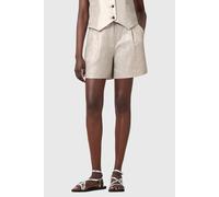 AllSaints Averie Short Silver Grey size 8 | Shorts Outlet | Women | Gray 8