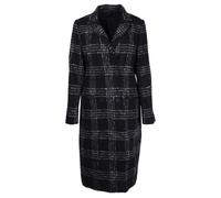 AllSaints Bexa Check Coat Black/white size 32 | Double Breasted Coats Outlet | Women | Black 32