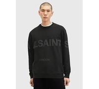 AllSaints Biggy Logo Print Relaxed Sweatshirt, Black, Size M, Men Black