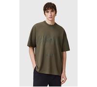 AllSaints Biggy Ss Crew Khaki Green size M | Print T-Shirts Outlet | Men | Brown M
