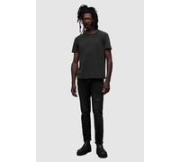 AllSaints Bodega Ss Crew Washed Black size XXL | Basic T-Shirts Outlet | Men | Black XXL