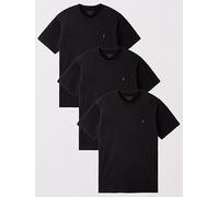 AllSaints Brace 3 Pack T-Shirts, Black, Size S, Men Black