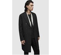 AllSaints Brock Pinstripe Coat Black size 42 | Double Breasted Coats Outlet | Men | Black 42