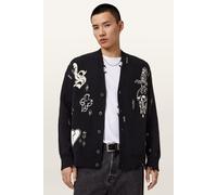 AllSaints Caledon Cardigan Black/chalk White size M | Cardigans Outlet | Men | Black M