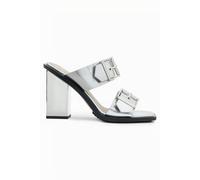 AllSaints Camille Mule Metallic Silver size 36 | Mules Outlet | Women | Gray 36