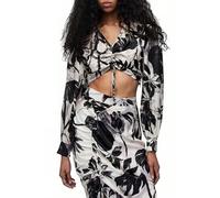 AllSaints Carla Jackie Top Ecru White size 44 | Blouses Outlet | Women | Brown 44