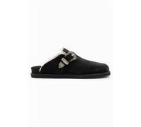 AllSaints Carlo Shearling Mule Black size 45 | Mules Outlet | Men | Black 45