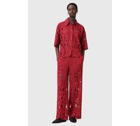 AllSaints Charli Emb Shirt Burnt Brick Red size 4 | Blouses Outlet | Women | Red 4