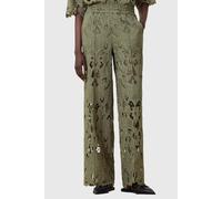 AllSaints Charli Emb Trouser Mermaid Green size 4 | Straight Pants Outlet | Women | Green 4