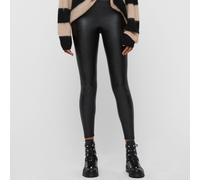 AllSaints Cora High-Rise Faux Leather PU Coated Women's Black Leggings - 16, BLACK