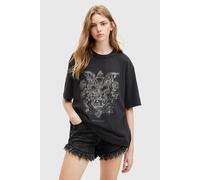 AllSaints Covenant Emb Crew Washed Black size XS | Shirts Outlet | Women | Black XS