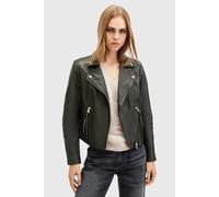 AllSaints Dalby Biker Rosin Green size 4 | Leather Jackets Outlet | Women | Green 4