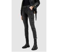 AllSaints Duran Skinny Cargo Washed Black size W31 | Cargo pants Outlet | Women | Black W31