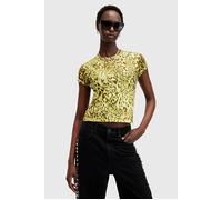 AllSaints Ellie Mesh Tee Teresa Lime Green size 2 | T-shirts Outlet | Women | Green 2