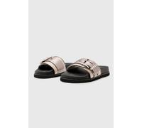 AllSaints Ellie Raffia Slider Silver size 36 | Outlet | Women | Gray 36