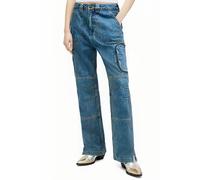 AllSaints Florence Cargo Trous Vintage Indigo size 8 | Straight Jeans Outlet | Women | Blue 8