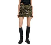 AllSaints Gloria Kora Skirt Khaki Green size 10 | Mini Skirts Outlet | Women | Brown 10