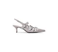 AllSaints Grace Buckle Heel Gunmetal Grey size 37 | Sandals Outlet | Women | Gray 37